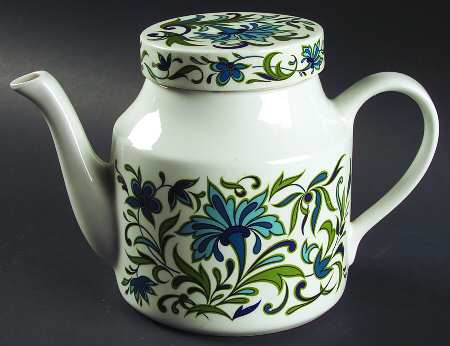 Spanish Garden (Rim) Teapot & Lid