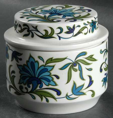 Spanish Garden (Rim) Sugar Bowl & Lid