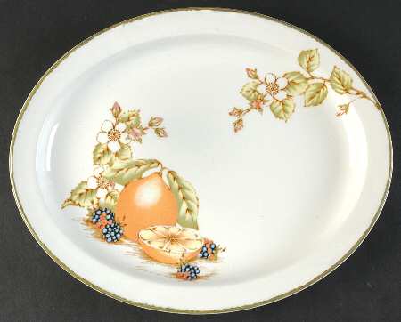 Still Life 12" Oval Serving Platter