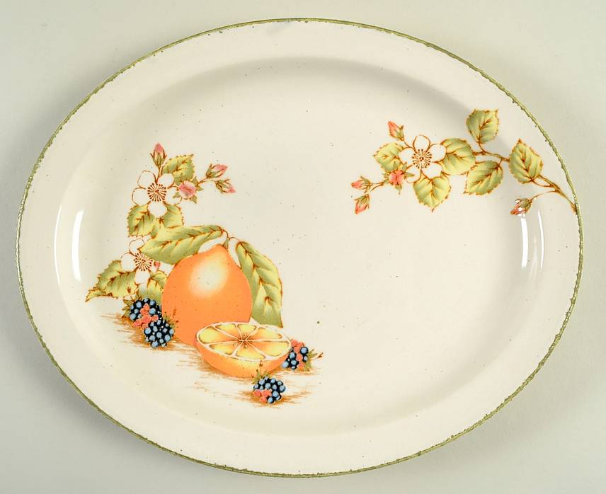 Still Life 11" Oval Serving Platter