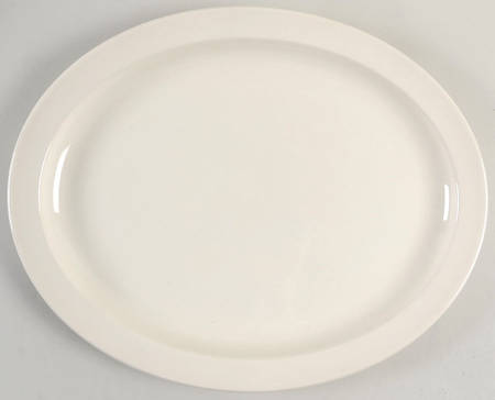 Stonehenge White 13" Oval Serving Platter