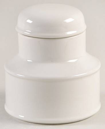 Stonehenge White Mini Sugar Bowl & Lid
