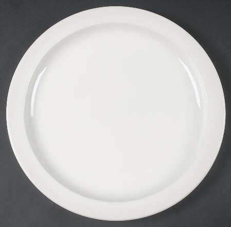 Stonehenge White 12" Chop Plate (Round Platter)