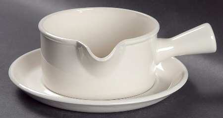 Stonehenge White Gravy Boat & Underplate