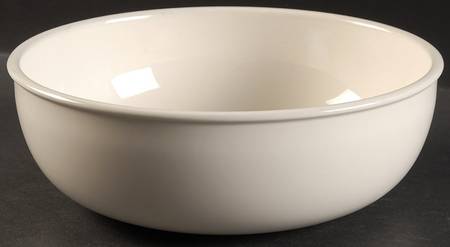 Stonehenge White 9" Salad Serving Bowl