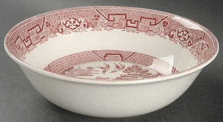 Willow Red (Smooth) 8" Round Vegetable Bowl