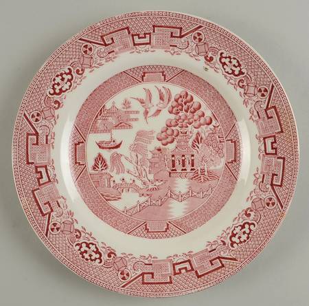 Willow Red (Smooth) Luncheon Plate