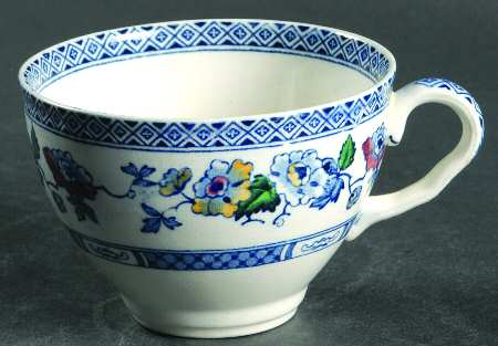 Windsor Blue Multicolor Flat Cup
