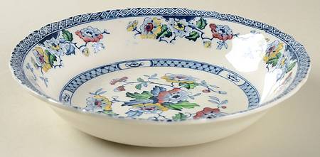Windsor Blue Multicolor Coupe Soup Bowl