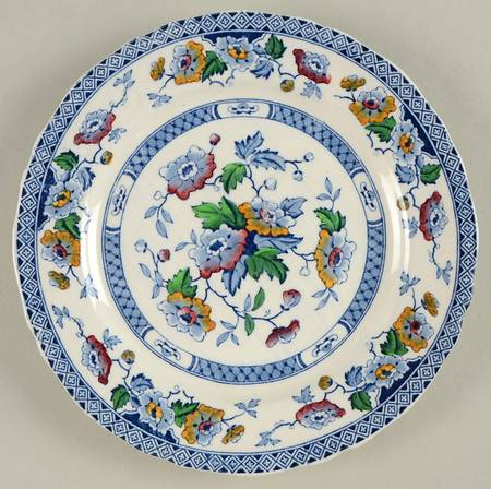 Windsor Blue Multicolor Salad Plate