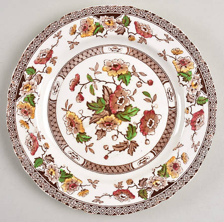 Windsor Brown Multicolor Salad Plate
