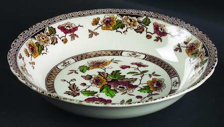 Windsor Brown Multicolor Coupe Soup Bowl