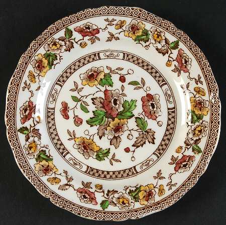 Windsor Brown Multicolor Bread & Butter Plate
