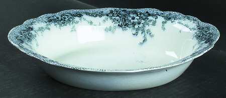 Albemarle-Medway Blue (Transferware) 9" Oval Vegetable Bowl