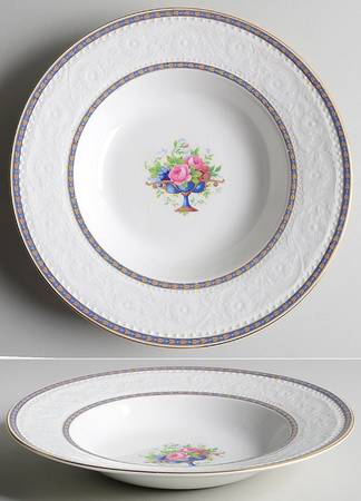 Argyle Large Rim Soup Bowl
