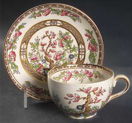 Bengal Tree Flat Cup & Saucer Set
