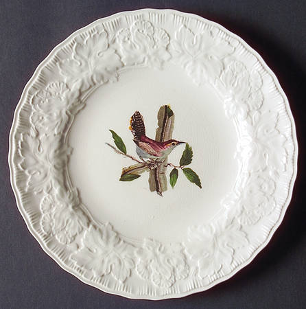 Birds of America (Embossed Floral Rim) Salad Plate