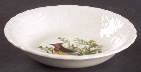 Birds of America (Embossed Floral Rim) Fruit/Dessert (Sauce) Bowl