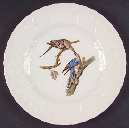 Birds of America (Embossed Floral Rim) Salad Plate