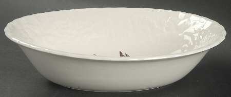 Birds of America (Embossed Floral Rim) 9" Oval Vegetable Bowl