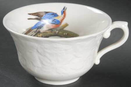 Birds of America (Embossed Floral Rim) Flat Cup