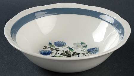 Blue Clover (Raised Edge) Coupe Cereal Bowl