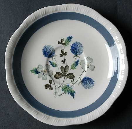 Blue Clover (Raised Edge) Saucer