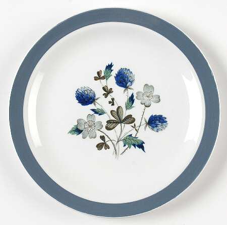 Blue Clover (Smooth Edge) Bread & Butter Plate