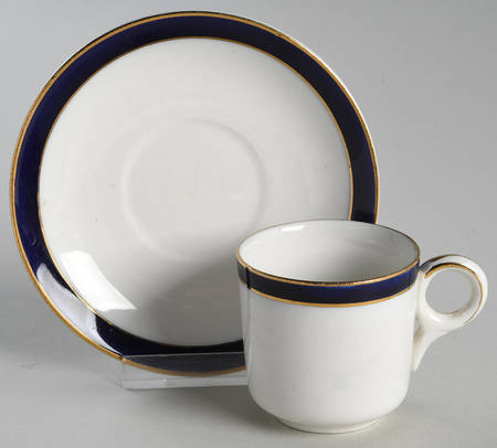 Bleu De Roi Flat Demitasse Cup & Saucer Set