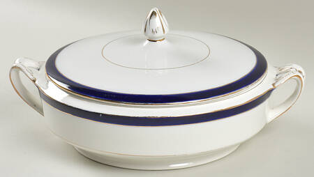 Bleu De Roi Round Covered Vegetable