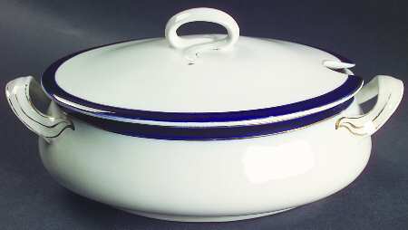 Bleu De Roi Sauce Boat & Lid