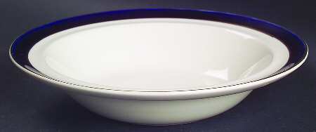Bleu De Roi Rim Cereal Bowl