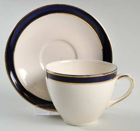 Bleu De Roi Flat Demitasse Cup & Saucer Set