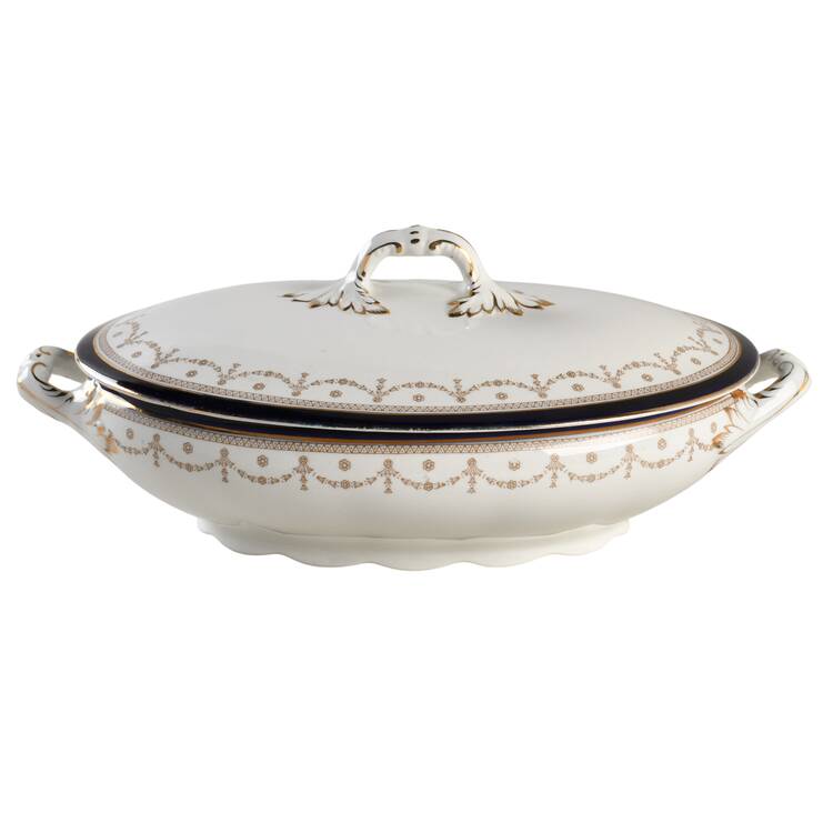 Bleu De Roi 2 Oval Covered Vegetable