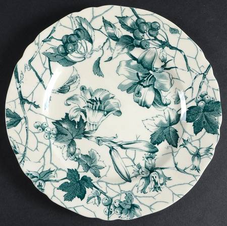 Bourbon Lily Green Salad Plate