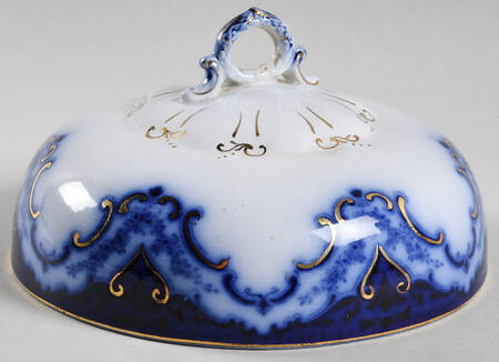 Cambridge (Flow Blue) Lid for Round Butter
