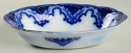 Cambridge (Flow Blue) 8" Oval Vegetable Bowl