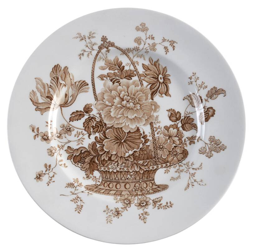 Charlotte Brown Salad Plate