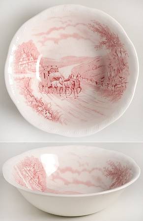 Devonshire Road Red Coupe Cereal Bowl