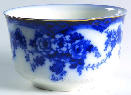 Devon (Flow Blue, Gold Trim) Bowl Waste