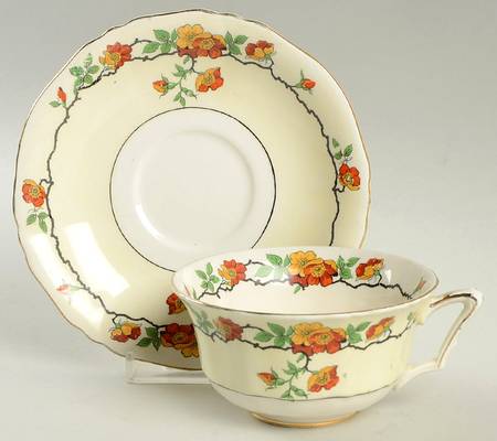 Dove Flat Cup & Saucer Set