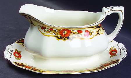 Dunkirk Gravy Boat with Attached Underplate