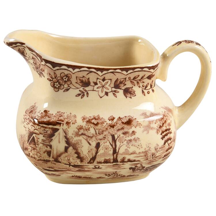 Edinburgh Brown (Yellow Body) Creamer