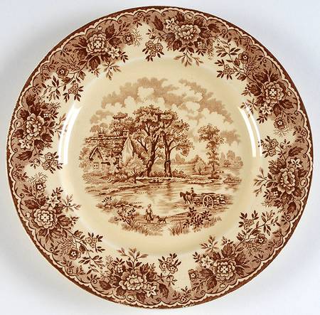 Edinburgh Brown (Yellow Body) Salad Plate
