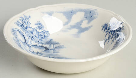 English Bridges Blue Fruit/Dessert (Sauce) Bowl