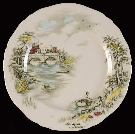 English Bridges Multicolor Bread & Butter Plate