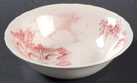 English Bridges Pink Coupe Cereal Bowl