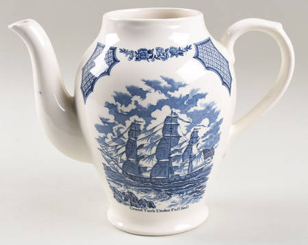 Fair Winds Blue Coffee Pot No Lid