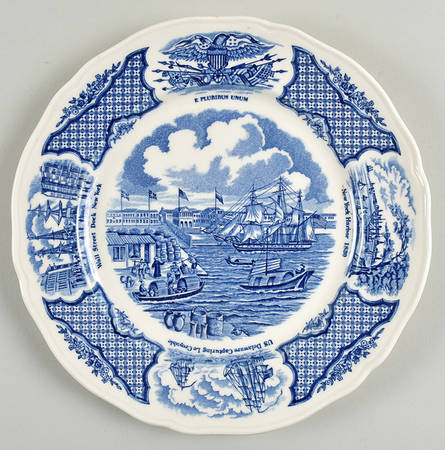 Fair Winds Blue Luncheon Plate