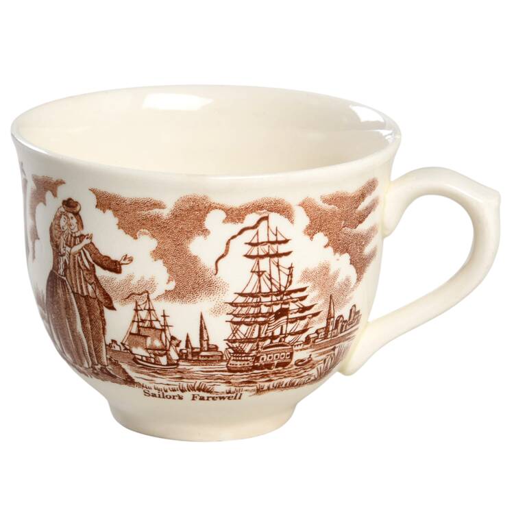 Fair Winds Brown Flat Cup